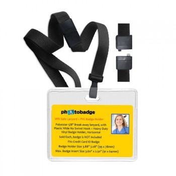 MRI Safe Lanyard + Badge Holder 10 Pack